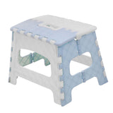 Maxbell Portable Folding Step Stool Bathroom Lightweight Footstool for Kids Sky blue