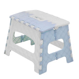 Maxbell Portable Folding Step Stool Bathroom Lightweight Footstool for Kids Sky blue