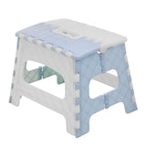 Maxbell Portable Folding Step Stool Bathroom Lightweight Footstool for Kids Sky blue