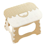 Maxbell Portable Folding Step Stool Bathroom Lightweight Footstool for Kids Beige