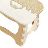 Maxbell Portable Folding Step Stool Bathroom Lightweight Footstool for Kids Beige