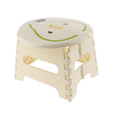 Maxbell Portable Folding Step Stool Foldable Foostool for Kids Beige-S (Pear)