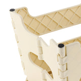 Maxbell Portable Folding Step Stool Foldable Foostool for Kids Beige-S (Pear)