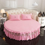 Maxbell Light Pink Bed Skirt Bed Cover Bedspread Sheet Machine Washable M