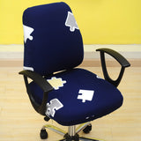 Maxbell Stretch Spandex Slipcover Office Computer Chair Cover Navy