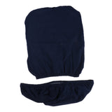 Maxbell Solid Stretch Spandex Slipcover Office Computer Chair Cover Navy