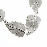 Maxbell Metal Waist Chain Belt Wide Silver Leaf Waistband for Women