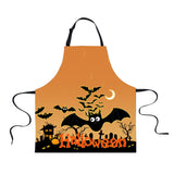 Maxbell Halloween Apron, Unisex Kitchen Bib Apron Adjustable Neck Cooking Gift B