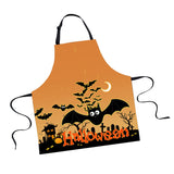 Maxbell Halloween Apron, Unisex Kitchen Bib Apron Adjustable Neck Cooking Gift B