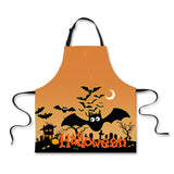 Maxbell Halloween Apron, Unisex Kitchen Bib Apron Adjustable Neck Cooking Gift B