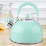 Maxbell 2.5L Stainless Steel Whistling Tea Kettle Coffee Kitchen Induction Green