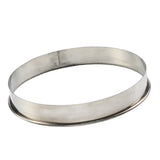 Maxbell Stainless Steel Pastry Rings Metal Ring Mold for Pizza Baking Pans 7inch