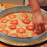 Maxbell Stainless Steel Pastry Rings Metal Ring Mold for Pizza Baking Pans 7inch