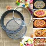 Maxbell Stainless Steel Pastry Rings Metal Ring Mold for Pizza Baking Pans 7inch