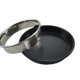 Maxbell Stainless Steel Pastry Rings Metal Ring Mold for Pizza Baking Pans 7inch