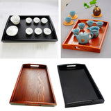 Maxbell Japanese Rectangular Fruit Food Server Tray Wooden Pallet B 45x35x4cm