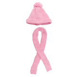 Maxbell Pink Cute Scarf Hat Cap Suit Winter Outfit for 18'' Doll Accs