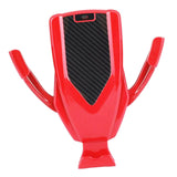 Maxbell Car Wireless Charger Automatic Clamping Phone Holder Sensor Mount Wine Red