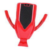 Maxbell Car Wireless Charger Automatic Clamping Phone Holder Sensor Mount Wine Red