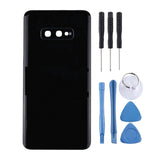 Maxbell Back Glass Replacement Battery Cover w/ Camera Lens for Samsung S10E Black