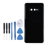 Maxbell Back Glass Replacement Battery Cover w/ Camera Lens for Samsung S10E Black