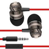 Maxbell 3.5mm SuperBass Music In-ear Stereo Headphones Headset With Mic Red