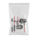 Maxbell 3.5mm SuperBass Music In-ear Stereo Headphones Headset With Mic Red