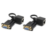 Maxbell VGA Female to RJ45 Female 15-pin PVC LAN Network Cable Network Adapter