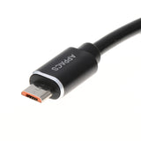 Maxbell 2.4A Current Fast USB Cable Charger Cord Android Charging Cable Black