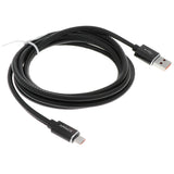 Maxbell 2.4A Current Fast USB Cable Charger Cord Android Charging Cable Black