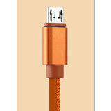 Maxbell 2.4A Current 3ft Fast USB Cable Charger Cord Android Charging Cable Orange