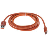 Maxbell 2.4A Current 3ft Fast USB Cable Charger Cord Android Charging Cable Orange