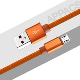 Maxbell 2.4A Current 3ft Fast USB Cable Charger Cord Android Charging Cable Orange