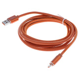 Maxbell 2.4A Current 3ft Fast USB Cable Charger Cord Android Charging Cable Orange