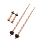 Maxbell 4Pcs Ear Stretching Tapers Plugs Tunnels Ear Gauges Expander Jewelry 1.6mm