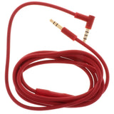 Maxbell 3.5mm Male to Right Angle Male Headphone Stereo Audio Aux Cable Red