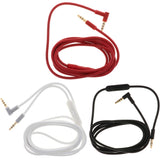 Maxbell 3.5mm Male to Right Angle Male Headphone Stereo Audio Aux Cable Red