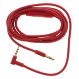 Maxbell 3.5mm Male to Right Angle Male Headphone Stereo Audio Aux Cable Red