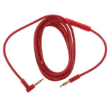 Maxbell 3.5mm Male to Right Angle Male Headphone Stereo Audio Aux Cable Red