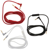 Maxbell 3.5mm Male to Right Angle Male Headphone Stereo Audio Aux Cable Red