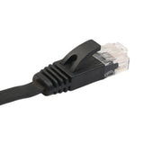 Maxbell RJ45 CAT6 Ethernet Network LAN Cable Flat UTP Patch Router Black 1 Meters