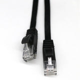 Maxbell RJ45 CAT6 Ethernet Network LAN Cable Flat UTP Patch Router Black 1 Meters