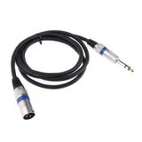 Maxbell 6.35mm Male to XLR Male Cable - 1/4" Male to XML Male Audio Cord 150cm