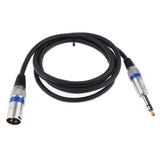 Maxbell 6.35mm Male to XLR Male Cable - 1/4" Male to XML Male Audio Cord 150cm