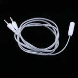 Maxbell 3.5mm Female to 2 Male Headphone Mic Audio Y Splitter Cable  silver