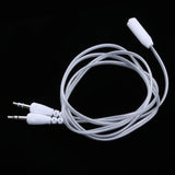 Maxbell 3.5mm Female to 2 Male Headphone Mic Audio Y Splitter Cable  silver