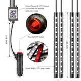 Maxbell Car LED Strip Lights LED App Control Interior Lights Sound Active Function