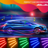 Maxbell Car LED Strip Lights LED App Control Interior Lights Sound Active Function