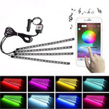 Maxbell Car LED Strip Lights LED App Control Interior Lights Sound Active Function