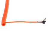 Maxbell 3.5mm Auxiliary Audio Male to Male Cable 90 Degree Right Angle Line Orange